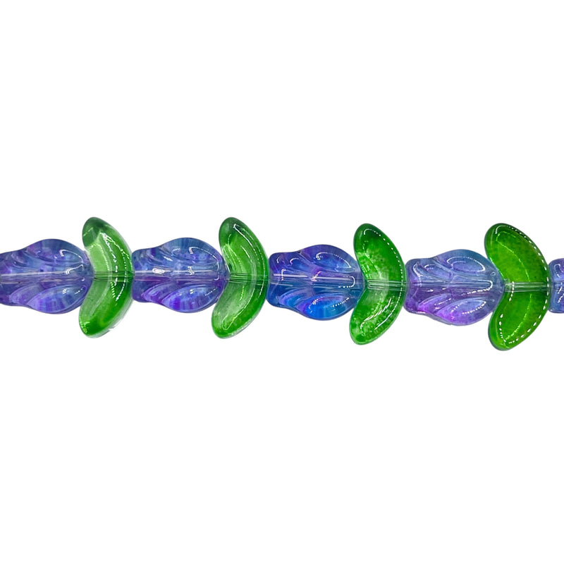 16x14mm Rose Glass Lt. Purple