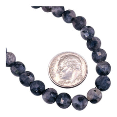 6mm Coin Cut Dark Labradorite