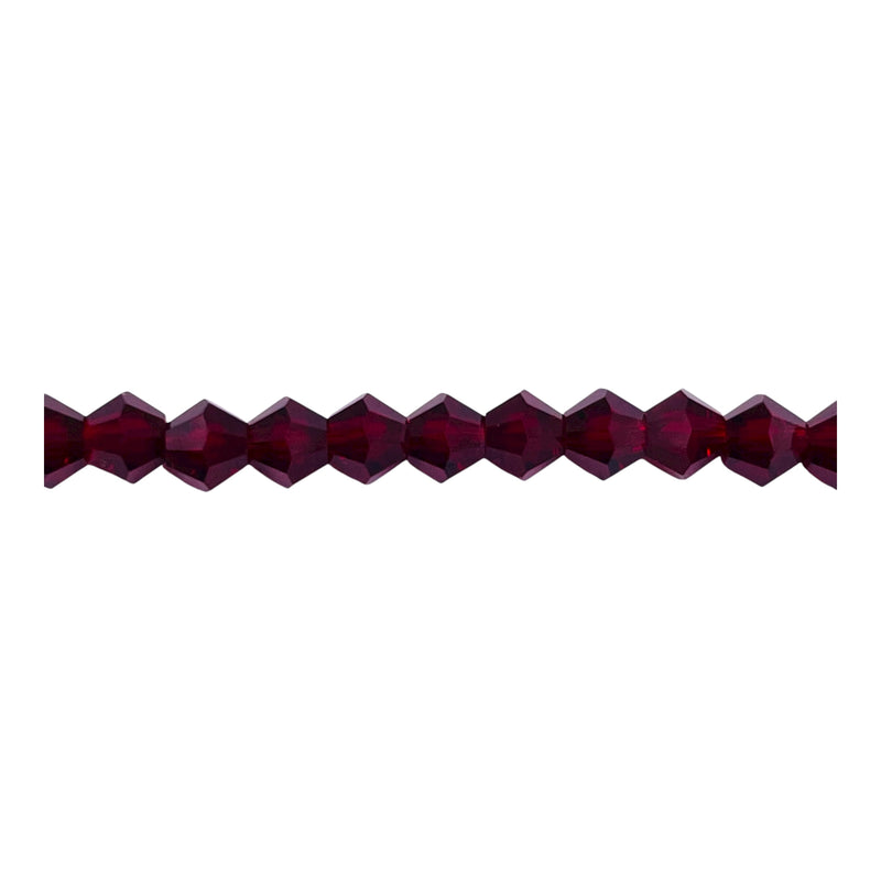 6mm Thunder Polish Glass Crystal Bicone Med. Siam