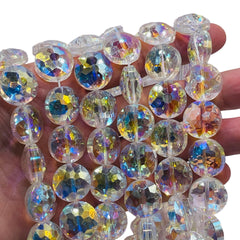 18mm Coin Glass Crystal Super AB