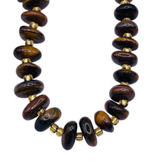 8 to 10mm Tiger Eye Center Drilled
