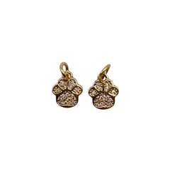 10x8mm Paw Charm
