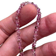 4.5mm Thunder Polish Glass Crystal Peanut Amethyst Garden