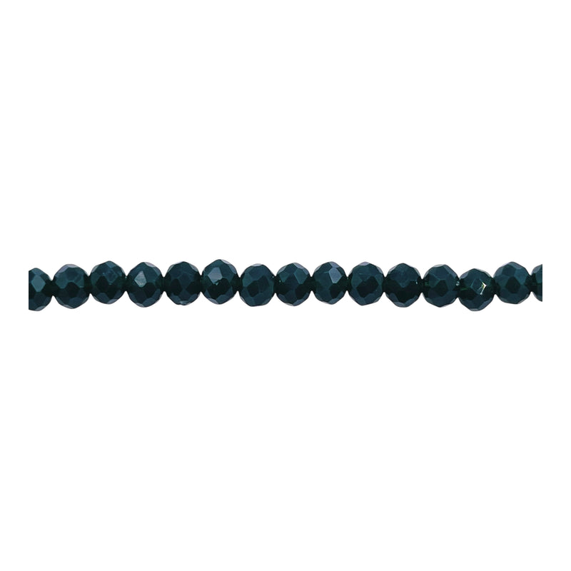4mm Thunder Polish Glass Crystal Roundel Cut Sacramento