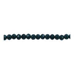 4mm Thunder Polish Glass Crystal Roundel Cut Sacramento
