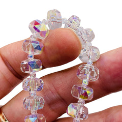 10x6mm Cylinder Cut Crystal AB