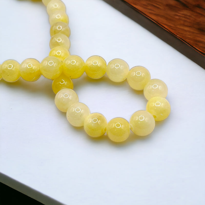 Dyed Jade Round Lemon