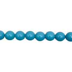 6mm Round Shell Pearl Turquoise