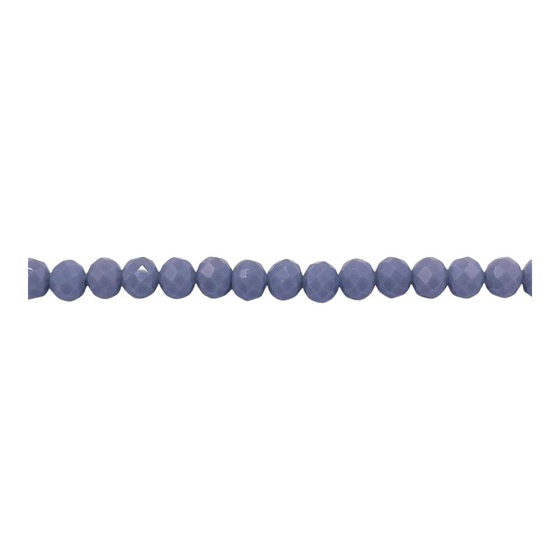 4mm Thunder Polish Glass Crystal Roundel Cut Shadow