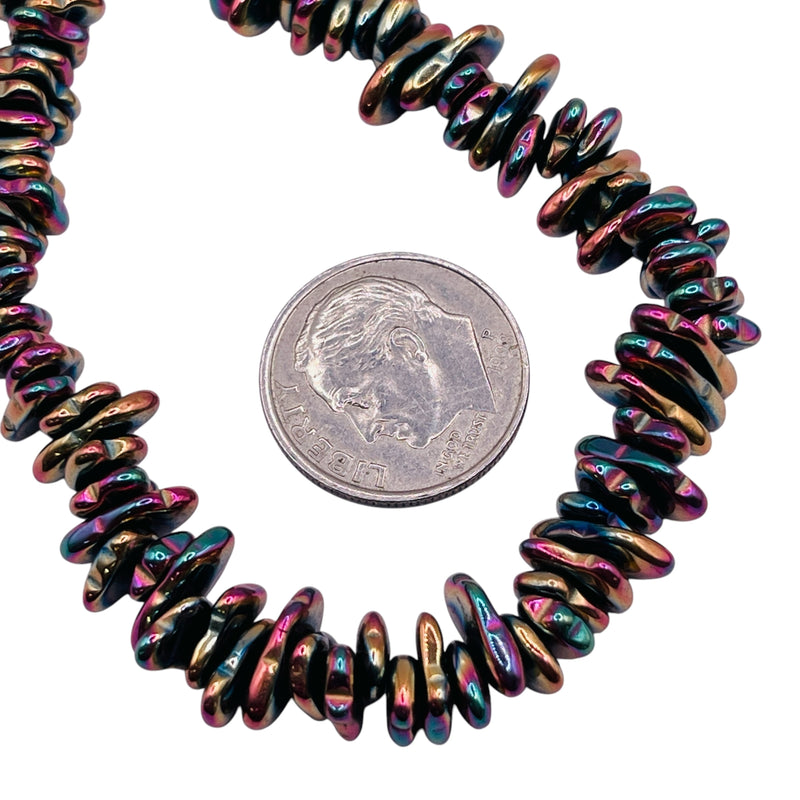 5-7mm Chips Hematite Violet Dream