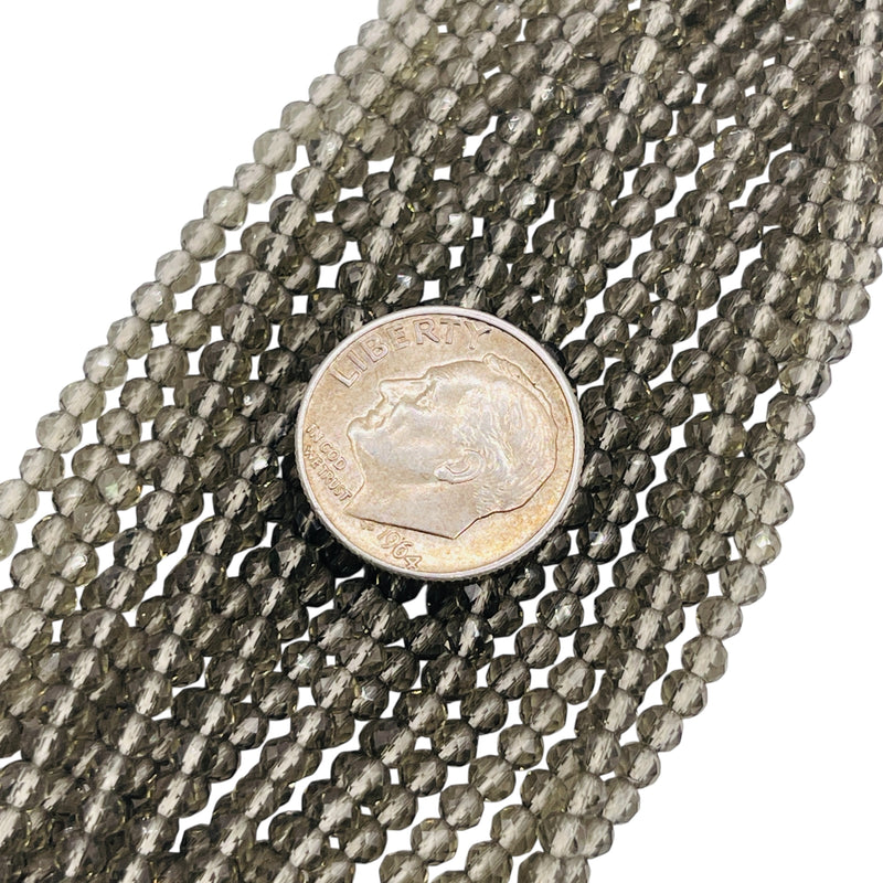 3mm Thunder Polish Round Cut Black Diamond