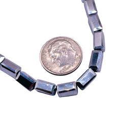 8x4mm Rectangle White Gold