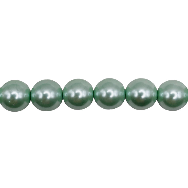 8mm Round Shell Pearl Mint