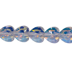 12mm Heart Glass Crystal Super AB