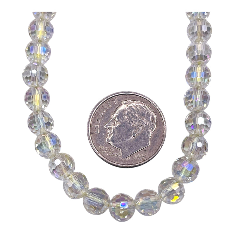 6mm Thunder Polish Round Disco Cut Chrysolite Super AB