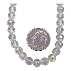 6mm Thunder Polish Round Disco Cut Chrysolite Super AB