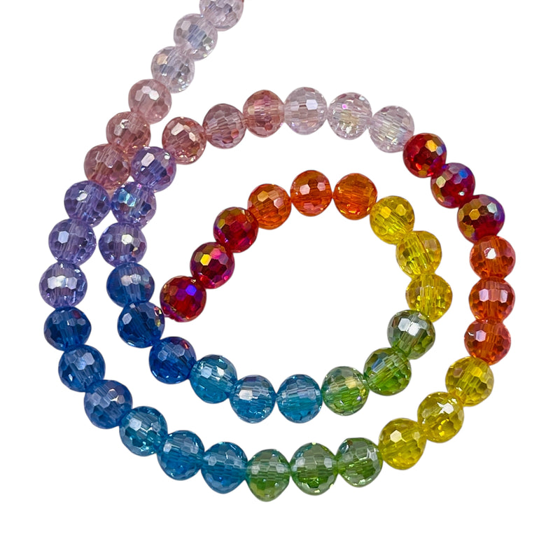 6mm Thunder Polish Round Disco Rainbow