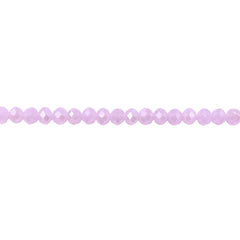 3mm Thunder Polish Glass Crystal Roundel Cut Rose Jade AB