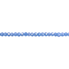 3mm Thunder Polish Glass Crystal Roundel Cut Lt. Sapphire Jade AB