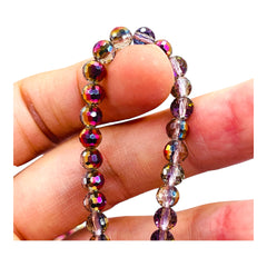 6mm Thunder Polish Round Disco Blue Black Diamond MP
