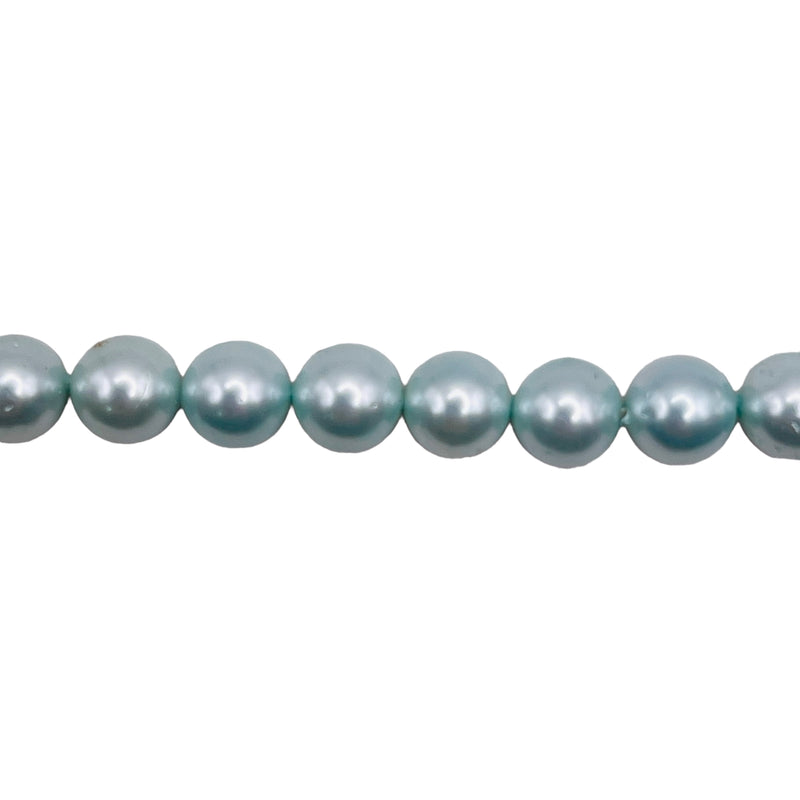6mm Round Shell Pearl Mint