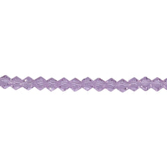 4mm Thunder Polish Glass Crystal Bicone Rosaline