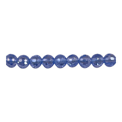 6mm Thunder Polish Round Disco Cut Lt. Sapphire Super AB
