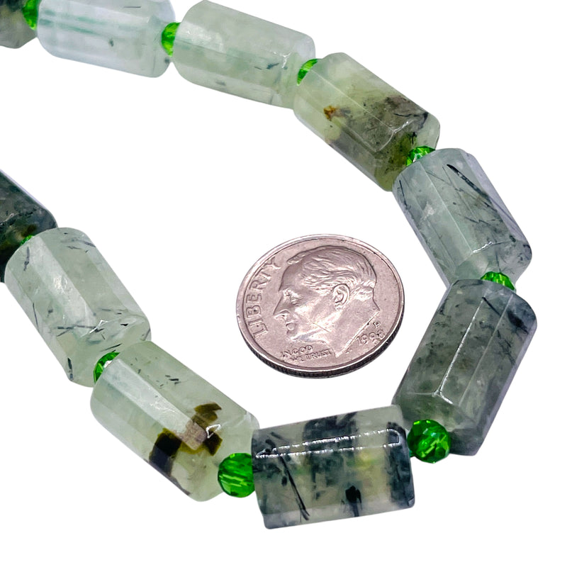 13x10mm Cylinder Prehnite