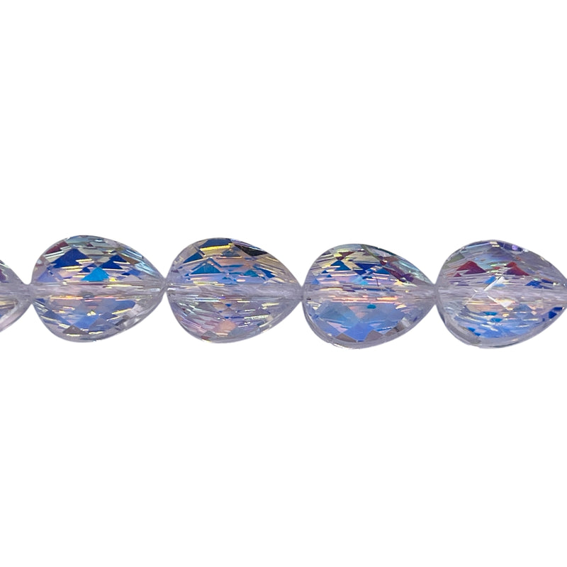 12x9mm Teardrop Glass Crystal Super AB