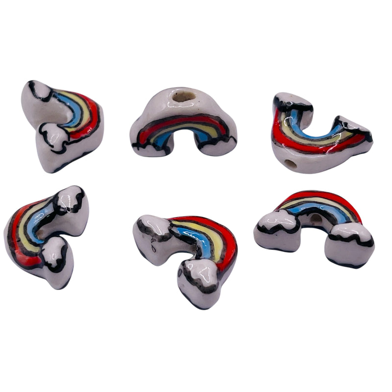 18x12mm Rainbow Bridge Handmade and painted Porcelain