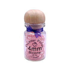 4mm Thunder Polish Glass Crystal Bicone Lt Pink Bottle