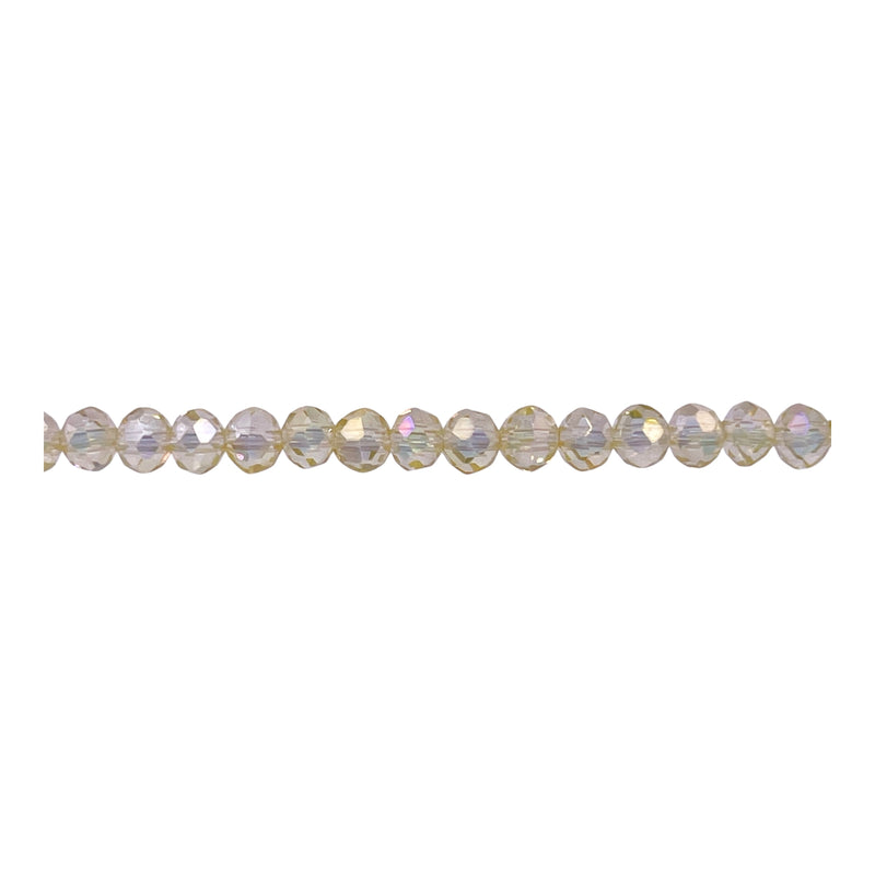 4mm Thunder Polish Glass Crystal Roundel Cut Magic Gold