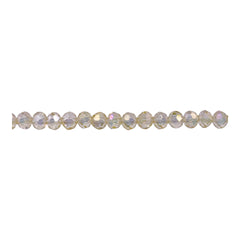 4mm Thunder Polish Glass Crystal Roundel Cut Magic Gold