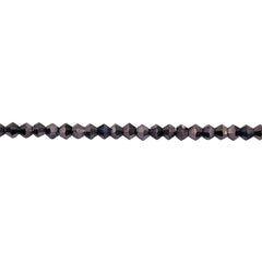3mm Thunder Polish Glass Crystal Bicone Hematite