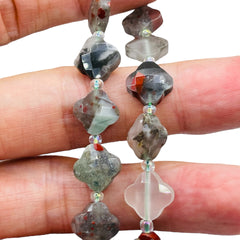 11mm Clover Cut African Bloodstone