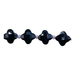 11mm Clover Cut Obsidian