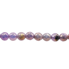 8mm Round Cut Lavender Jade Shine