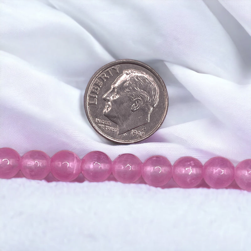 6mm Super Cat Eye(Gypsum)Pink