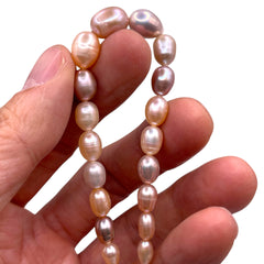 Fresh Water Pearl Oval Graduated strand