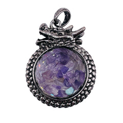Amethyst Dragon Pendant
