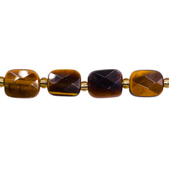10x8mm Flat Rectangle Cut Tiger Eye