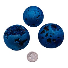 40mm Druzy Sphere Blue Light