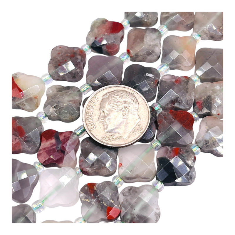 11mm Clover Cut African Bloodstone