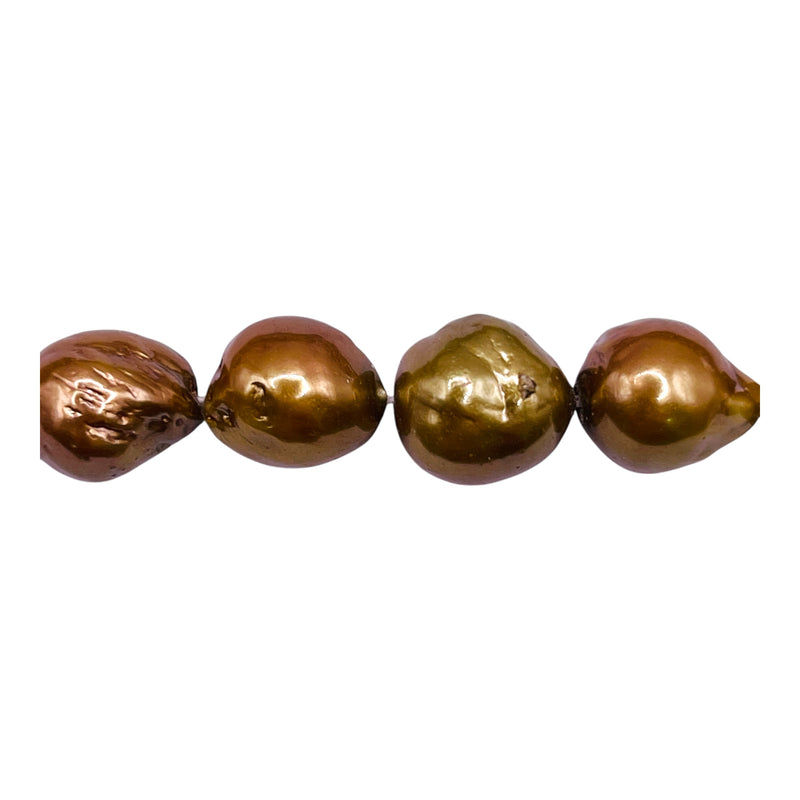 Fresh Water Pearl 10mm Baroque Bronze