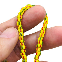 4mm Off Round Handmade Glass Halloween Theme