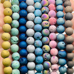6 and 8mm Round Druzy Package Deal