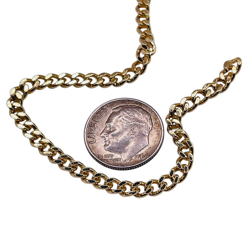 Losolo 3.6mm Stainless Steel Chain 18K Gold Plated