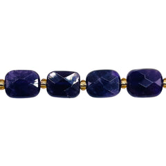 10x8mm Flat Rectangle Cut Amethyst