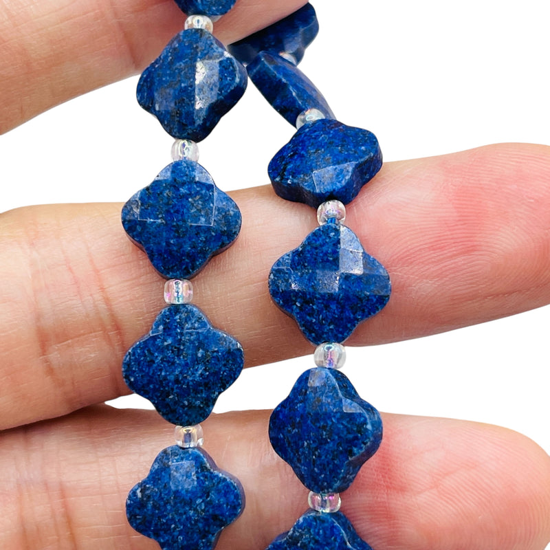 11mm Clover Cut Lapid Lazuli