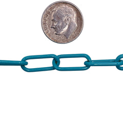 Losolo 16.5x7.5mm Stainless Steel Chain Teal